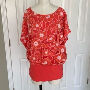 Chico’s Floral Top ~ Sz L